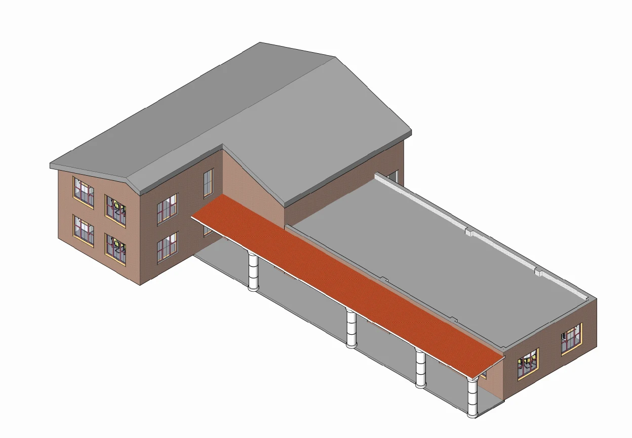 Office building model developed in the Real Building tutorials